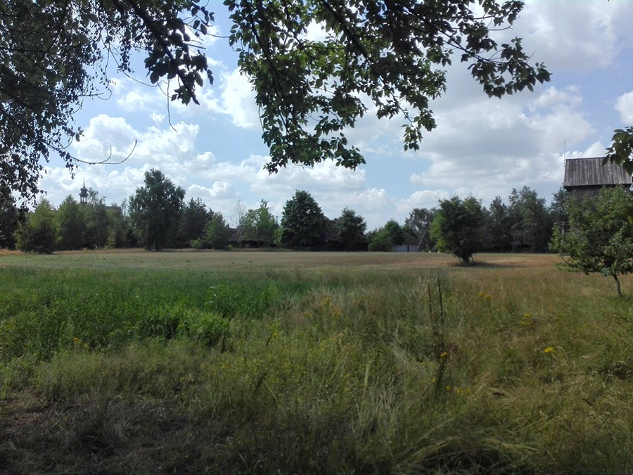 krajobraz, teren skansenu w Łowiczu